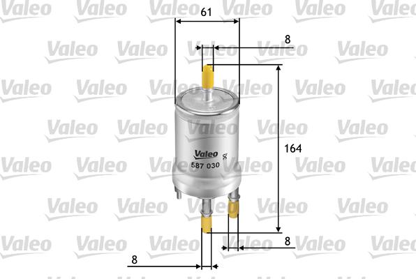 Valeo 587030 - Горивен филтър vvparts.bg