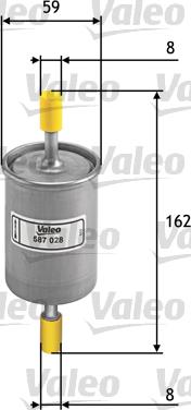 Valeo 587028 - Маслен филтър vvparts.bg