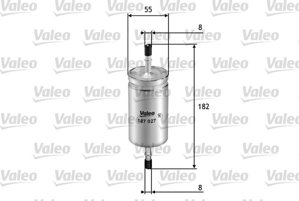 Valeo 587027 - Горивен филтър vvparts.bg