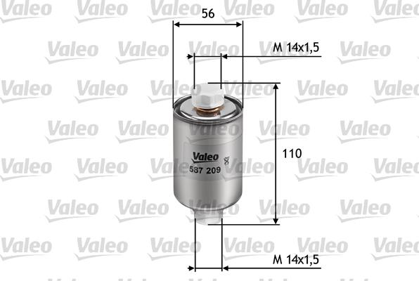 Valeo 587209 - Горивен филтър vvparts.bg