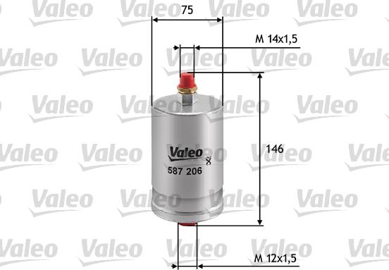 Valeo 587206 - Маслен филтър vvparts.bg