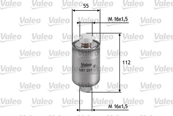 Valeo 587201 - Горивен филтър vvparts.bg