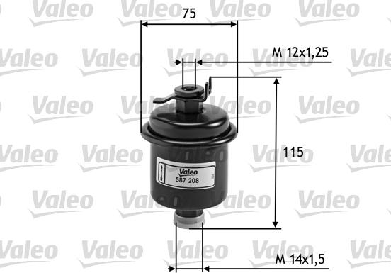 Valeo 587208 - Горивен филтър vvparts.bg