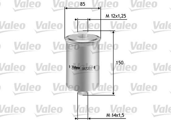 Valeo 587202 - Горивен филтър vvparts.bg