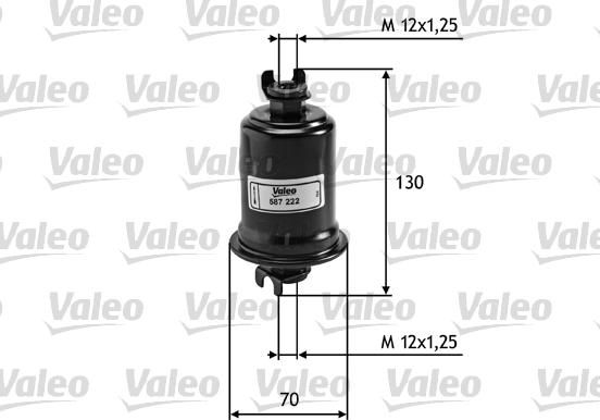 Valeo 587222 - Горивен филтър vvparts.bg