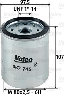 Valeo 587745 - Горивен филтър vvparts.bg