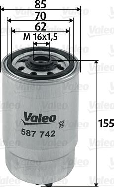 Valeo 587742 - Горивен филтър vvparts.bg