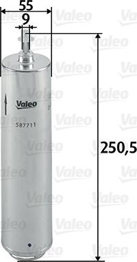 Valeo 587711 - Маслен филтър vvparts.bg