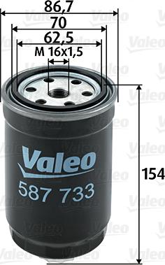 Valeo 587733 - Горивен филтър vvparts.bg