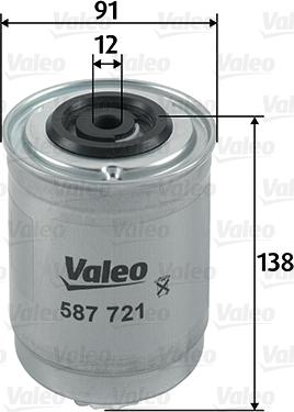 Valeo 587721 - Горивен филтър vvparts.bg