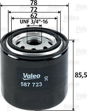 Valeo 587723 - Горивен филтър vvparts.bg