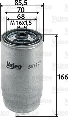 Valeo 587727 - Горивен филтър vvparts.bg