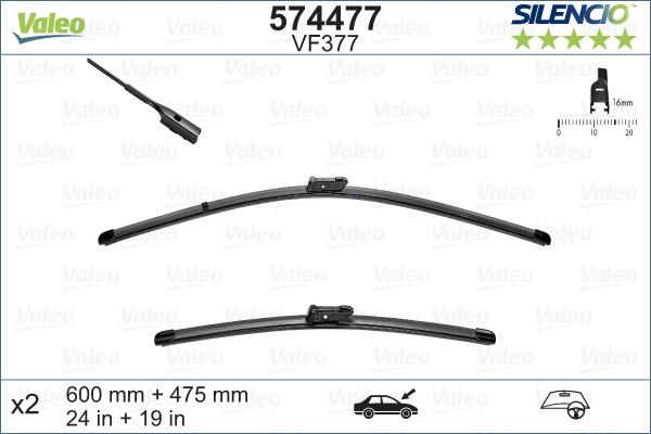 Valeo 574477 - Перо на чистачка vvparts.bg