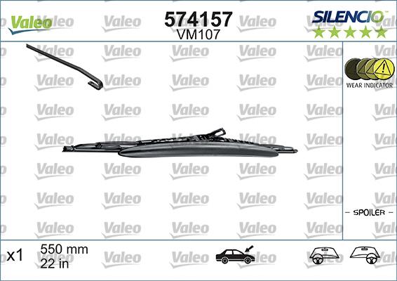 Valeo 574157 - Перо на чистачка vvparts.bg