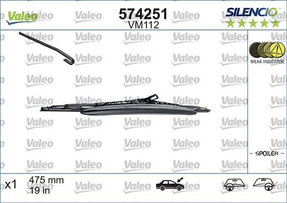 Valeo 574251 - Перо на чистачка vvparts.bg