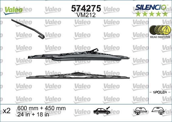 Valeo 574275 - Перо на чистачка vvparts.bg