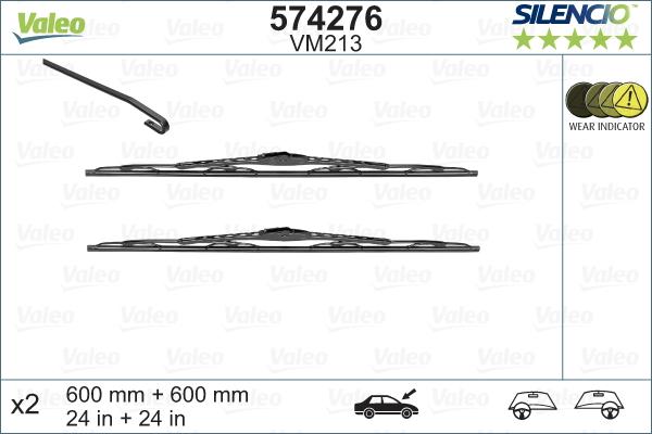 Valeo 574276 - Перо на чистачка vvparts.bg