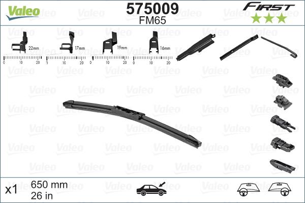 Valeo 575009 - Перо на чистачка vvparts.bg