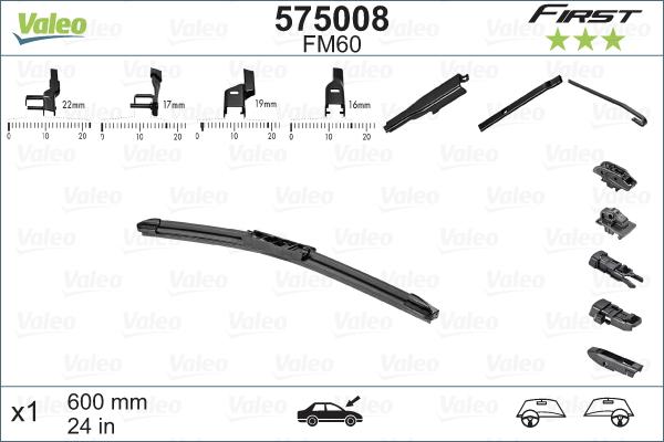 Valeo 575008 - Перо на чистачка vvparts.bg