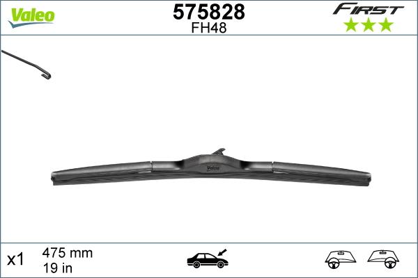 Valeo 575828 - Перо на чистачка vvparts.bg