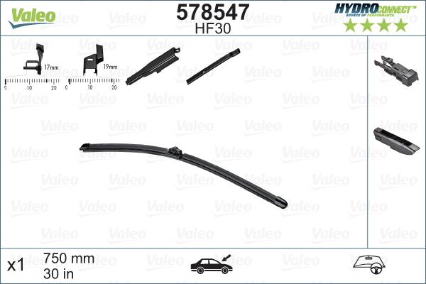 Valeo 578547 - Перо на чистачка vvparts.bg