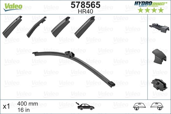 Valeo 578565 - Перо на чистачка vvparts.bg