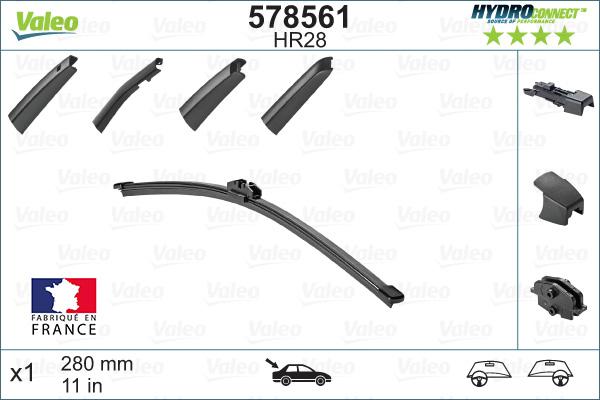 Valeo 578561 - Перо на чистачка vvparts.bg