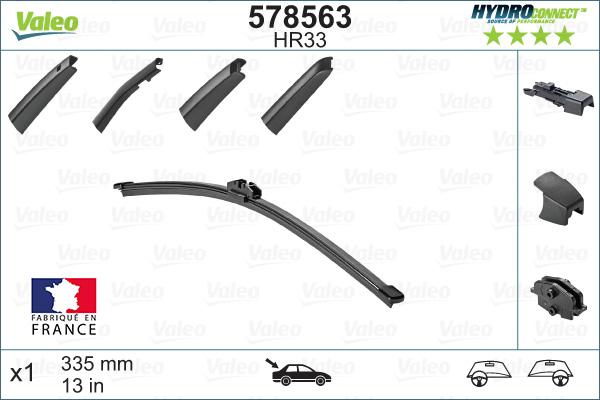 Valeo 578563 - Перо на чистачка vvparts.bg