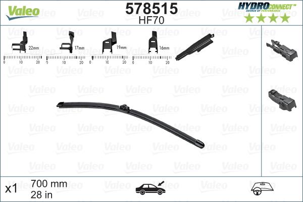 Valeo 578515 - Перо на чистачка vvparts.bg