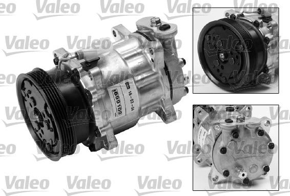 Valeo 699109 - Компресор, климатизация vvparts.bg