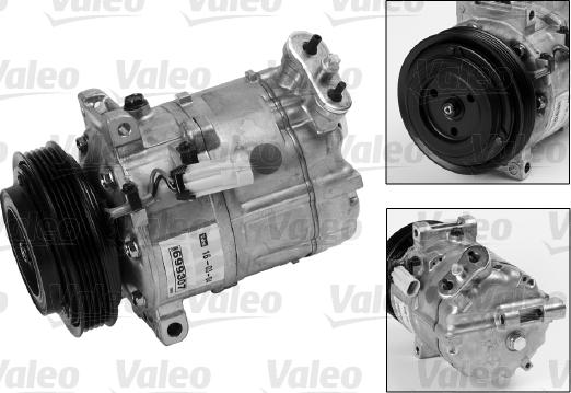 Valeo 699807 - Компресор, климатизация vvparts.bg