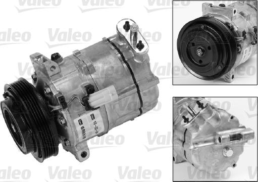 Valeo 699818 - Компресор, климатизация vvparts.bg