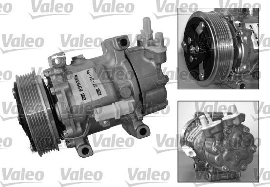 Valeo 699356 - Компресор, климатизация vvparts.bg