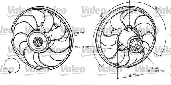 Valeo 696056 - Вентилатор, охлаждане на двигателя vvparts.bg