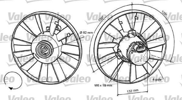 Valeo 696057 - Вентилатор, охлаждане на двигателя vvparts.bg