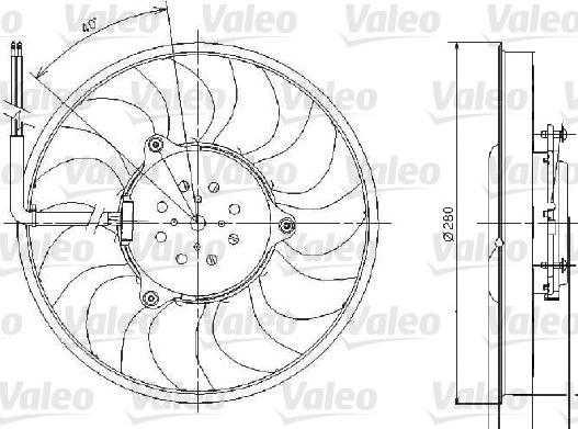 Valeo 696018 - Вентилатор, охлаждане на двигателя vvparts.bg