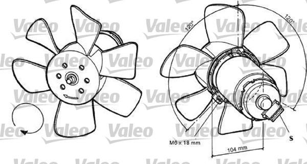 Valeo 696031 - Вентилатор, охлаждане на двигателя vvparts.bg
