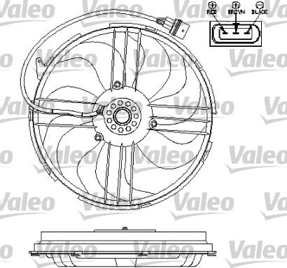 Valeo 696196 - Вентилатор, охлаждане на двигателя vvparts.bg