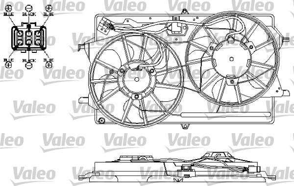 Valeo 696150 - Вентилатор, охлаждане на двигателя vvparts.bg