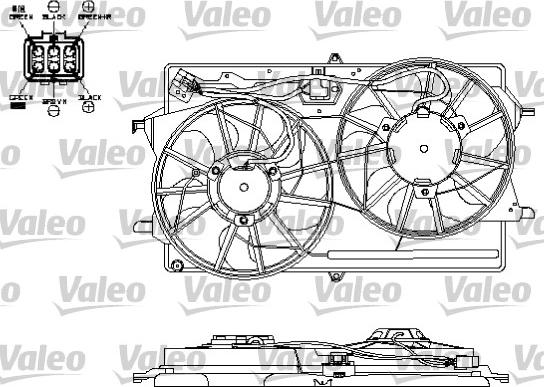 Valeo 696153 - Вентилатор, охлаждане на двигателя vvparts.bg