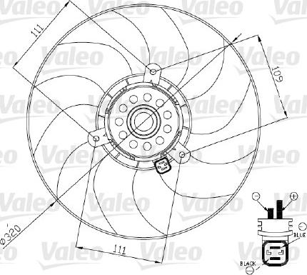 Valeo 696189 - Вентилатор, охлаждане на двигателя vvparts.bg