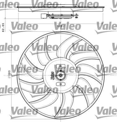 Valeo 696350 - Вентилатор, охлаждане на двигателя vvparts.bg