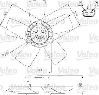 Valeo 696279 - Вентилатор, охлаждане на двигателя vvparts.bg