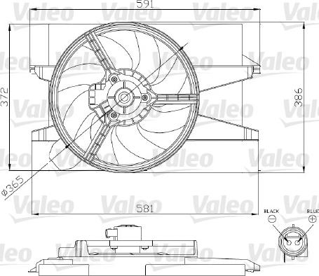 Valeo 696276 - Вентилатор, охлаждане на двигателя vvparts.bg