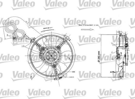 Valeo 698422 - Вентилатор, охлаждане на двигателя vvparts.bg