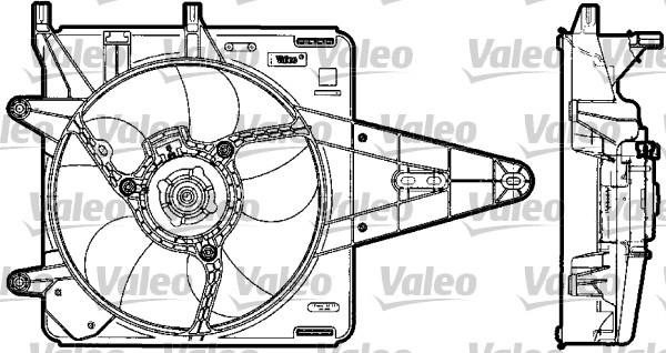 Valeo 698517 - Вентилатор, охлаждане на двигателя vvparts.bg