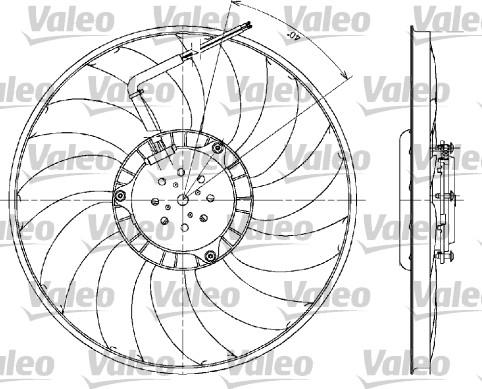 Valeo 698610 - Вентилатор, охлаждане на двигателя vvparts.bg