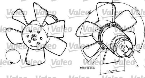 Valeo 698368 - Вентилатор, охлаждане на двигателя vvparts.bg