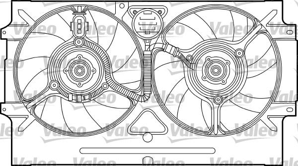 Valeo 698320 - Вентилатор, охлаждане на двигателя vvparts.bg