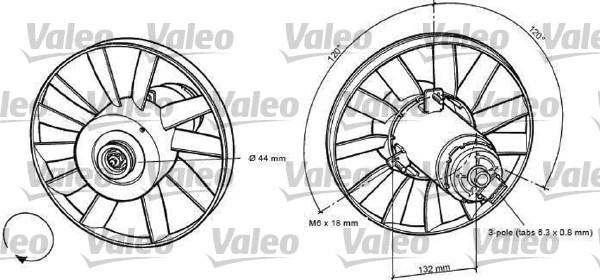 Valeo 698371 - Вентилатор, охлаждане на двигателя vvparts.bg